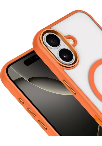 Znv Zenvia Mey İthalat Apple iPhone Uyumlu 17 Terea Magsafe Kapak - Turuncu Znv2025 Cmn Diğer