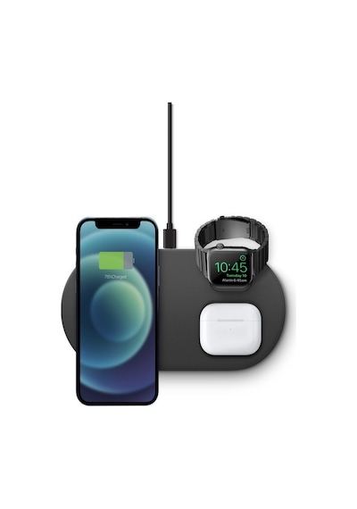 3'ü 1 Arada Kablosuz Şarj Cihazı Magclick Apple Uyumlu iPhone Watch Ve Airpods 15w Hızlı
