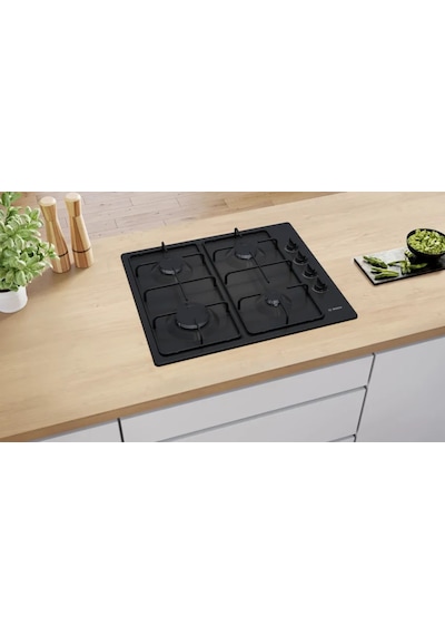 Bosch PBP6C6K80O 60 CM Gazlı Ocak Siyah
