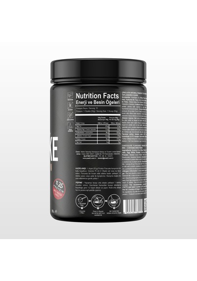 Protein Pankek Karışımı %35 Protein Glutensiz 750gr 15 Servis Çikolata