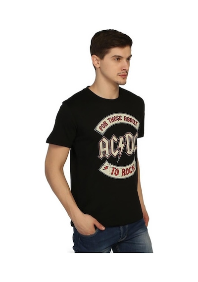 Bant Giyim - Ac/Dc Siyah Erkek T-Shirt Tişört