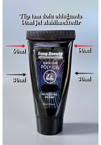 30ml Soft Pembe Protez Tırnak Jeli Poly Jel Evde Kolay Protez Tırnak Yap Polygel Polijel Poly Gel Soft Pembe