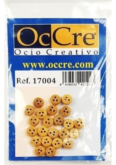 Occre 17004 3 Delikli, 5 Mm. Kasnak, Ahşap, 20 Adet-55325