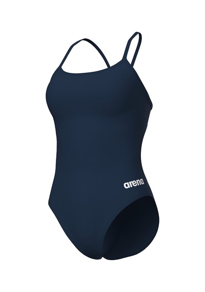 Arena Swimsuit Lace Back Solid Kadın Lacivert Yüzücü Mayo 004651701 Mavi