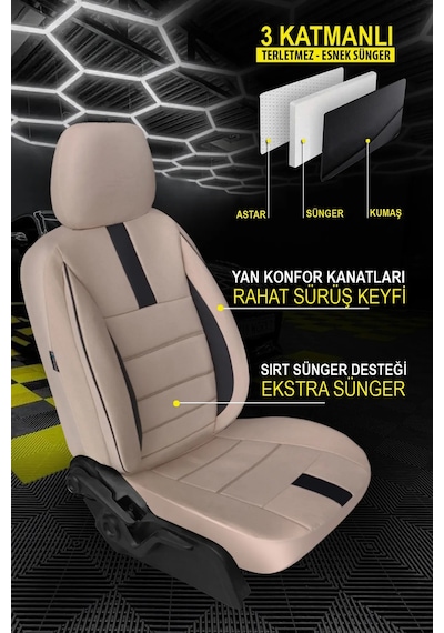 Seat İbiza 2010 2015 Uyumlu Oto Kılıf