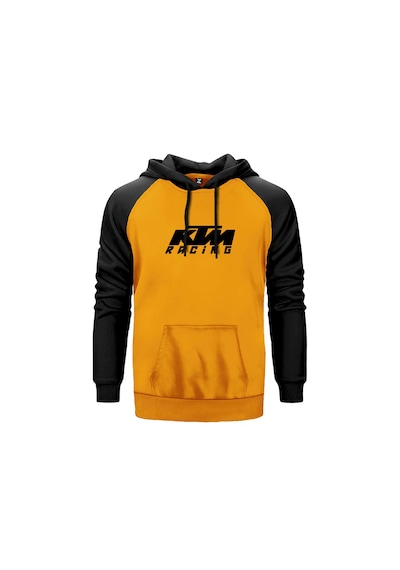 Ktm Racing Black Logo Sarı Renk Reglan Kol Sweatshirt Sarı