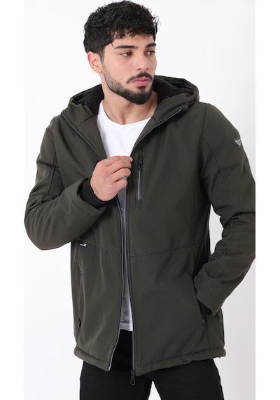 Stilkombin Uzay Kapüşonlu İçi Kürklü Softshell Kışlık Mont Pldp 3010 50454 Siyah