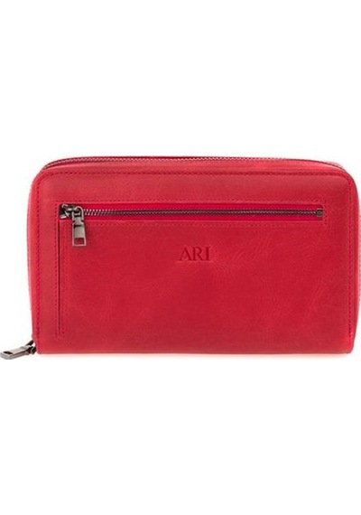 Bilik Deri Kırmızı Unisex Portföy & Clutch Çanta Ar P-717-cr Acı Kahverengi