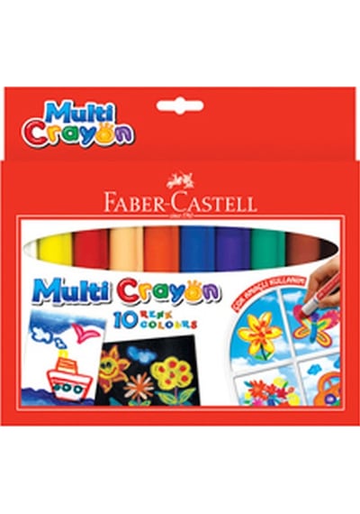 Faber Pastel Multi Crayon 10 Renk
