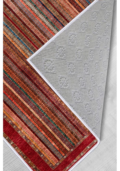 Rovigo Home Dijital Baskı Yıkanabilir Kaymaz Taban Salon Halısı RVG1541-HT647 Çok Renkli