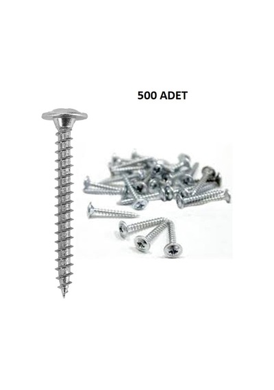 3,5x25 Mm Arkalık Vidası 500 Adet
