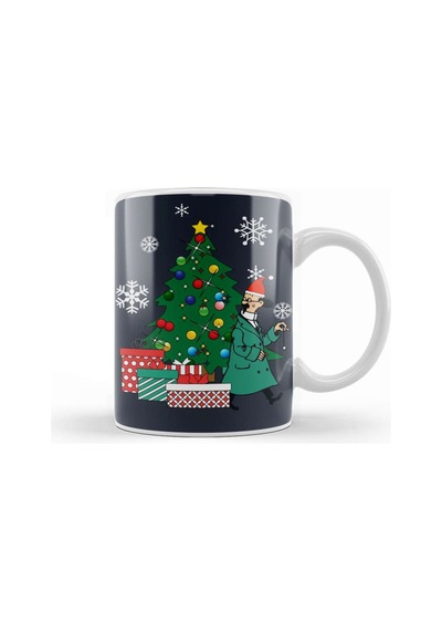 Professor Calculus Around The Christmas Tree Tintin Kupa Bardak Porselen No15137 Karışık