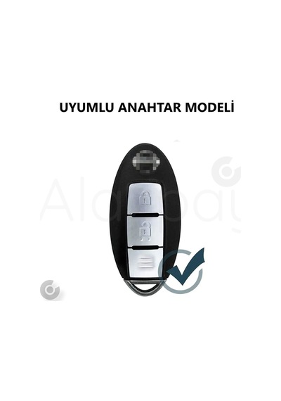 Nissan Juke Qashqai X-trail Micra Pulsar Note Tiida Silikon Anahtar Kılıfı Siyah - Eski Kasa