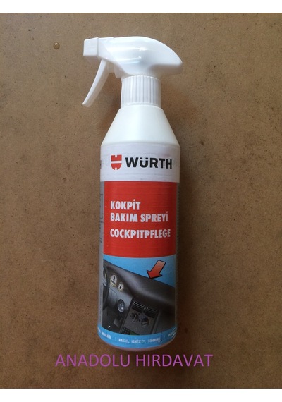 Würth 500 Ml Torpido ve Kokpit Koruma ve Yenileme Spreyi Germany