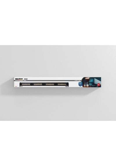 Wolfram Yuvarlak Led İkazlı Tepe Lambası 14 Fonksiyonlu E Belgeli 10/30v 24w-61cm