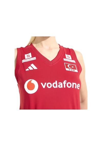 Adidas Türkiye Milli Takım Kadın Kırmızı Voleybol Forma Km7474