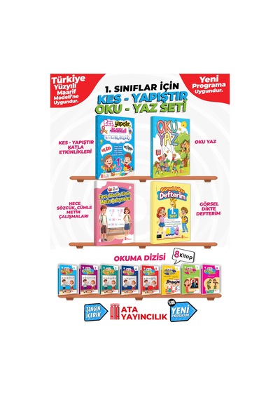 1. Sınıf Yeni Kes - Yapıştır - Oku - Yaz Seti