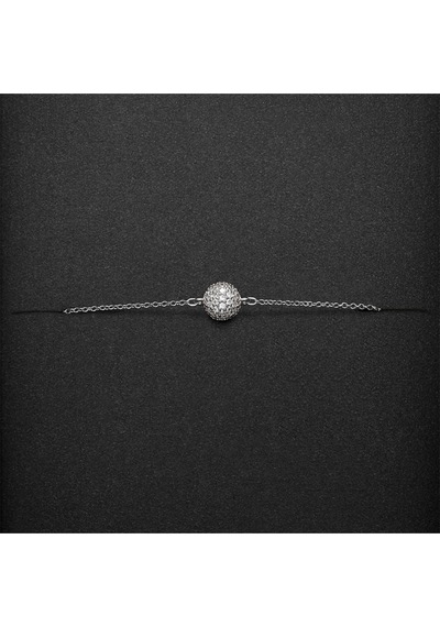 Pavã Crystal Pendant Bracelet Silver Silver