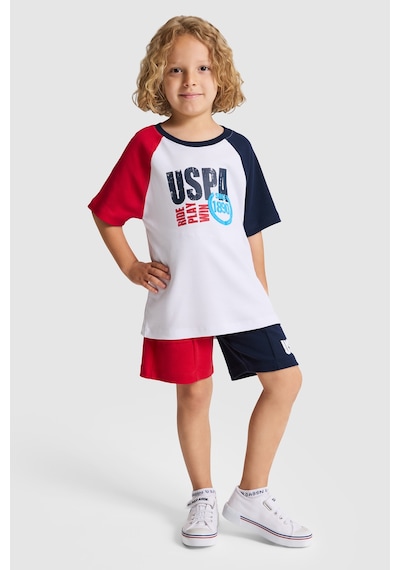 U.S. Polo Assn. Erkek Çocuk Kırmızı Tişört 50327037-vr171 Basıc Kırmızı