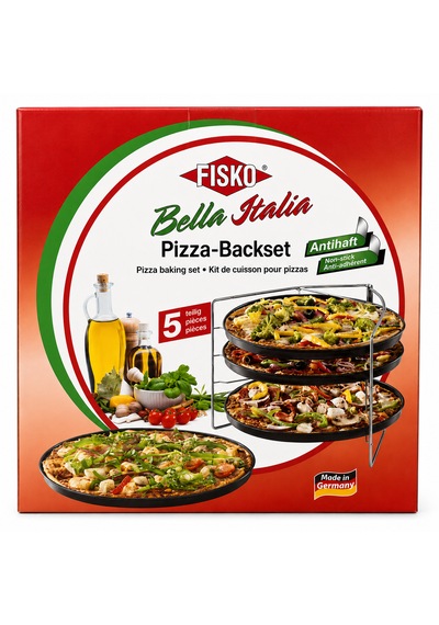 Fisko Pizza Pişirme Seti 5 Parça Siyah