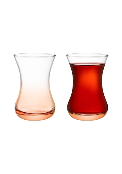 Madame Coco Lavem Orange World 6'Lı Çay Bardağı 155 ML Turuncu