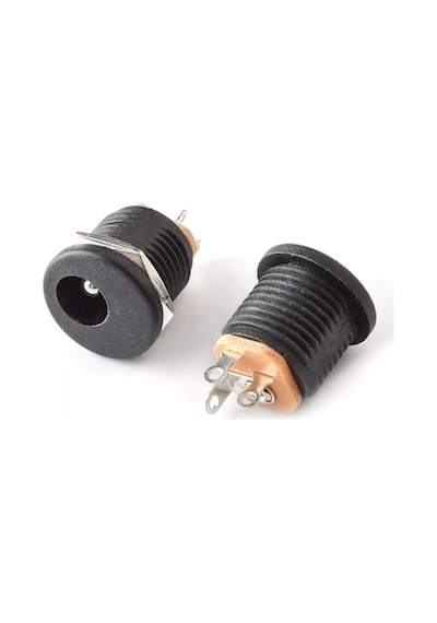 Ic-257 Dc Şase 2.1 Mm 5.5X2.1 Mm Erkek Şase Jak Fiş Somunlu 50 Adet