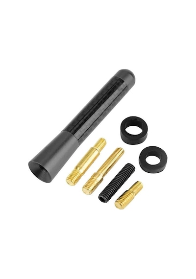 Powermaster Pm-26308 Universal Mavi Karbon Fiber Oto Çubuk Radyo Anteni 12 Cm