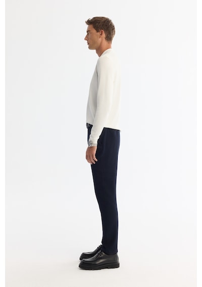 Avva Erkek Ekru Fermuarlı Polo Yaka Rayon Tüylenmeyen Regular Fit Triko Kazak A42y5009