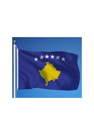 Lexroo Zc Bayrak Kosova Milli Gönder Bayrağı 100x150 Cm Raşel Dijital Baskı