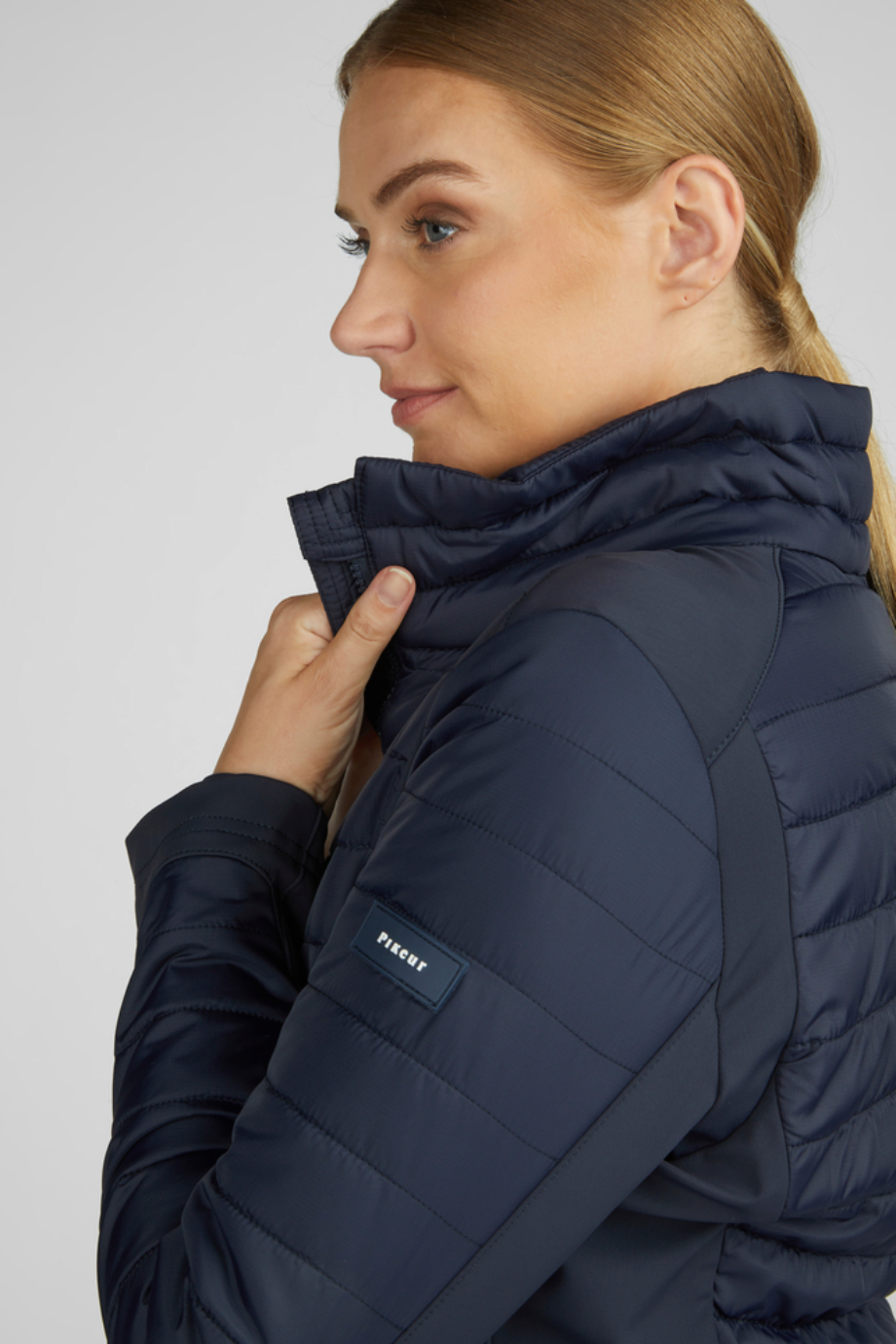 Pikeur Hybrid Ceket Su Geçirmez Lüks Binici Kadın Mont Lacivert