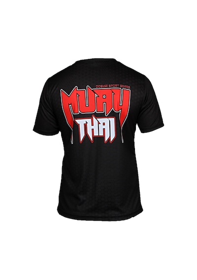 Dosmai Dijital Baskılı Muay Thai Spor T-shirt Siyah Mtt118
