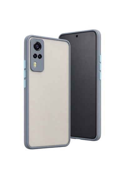 Vivo Y53s Uyumlu Kılıf Montreal Silikon Kapak - Gri