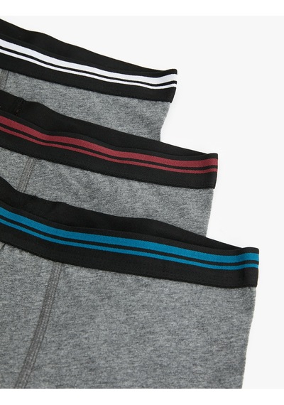 Koton Lastik Detaylı Pamuklu 3'lü Boxer Seti Antrasit Melange 6wlm90043mk Antrasit Melanj Koton Lastik Detaylı Pamuklu 3'lü Boxer Seti Antrasit Melange 6wlm90043mk Antrasit Melanj