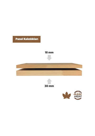 Kayın Ahşap Plaka - 1. Sınıf Masif Panel