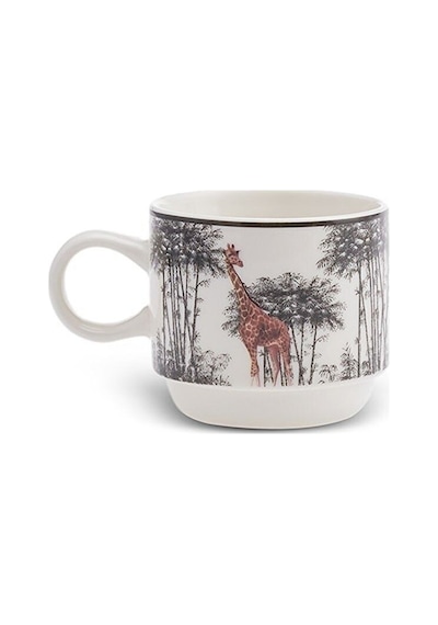 Karaca Jungle 5 Parça Standlı Çay Fincanı Seti 160 Ml