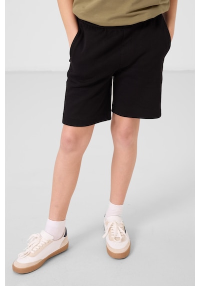 Tommylife Siyah Pamuklu Yumuşak Dokulu Standart Fit Basic Erkek Çocuk Şort - 11293 Siyah