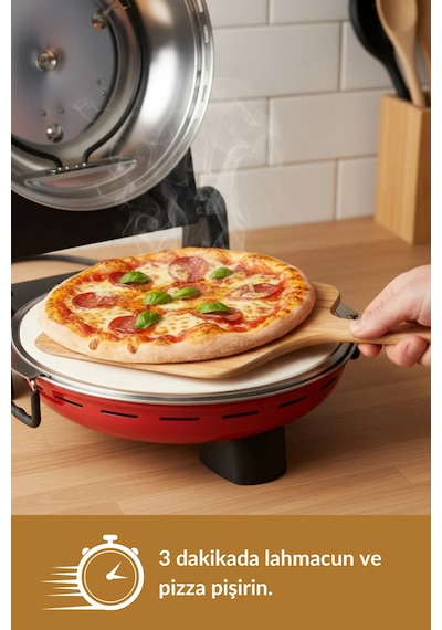 Dr.maya Pro Plus 1400 W Taş Fırın Pizza Makinesi