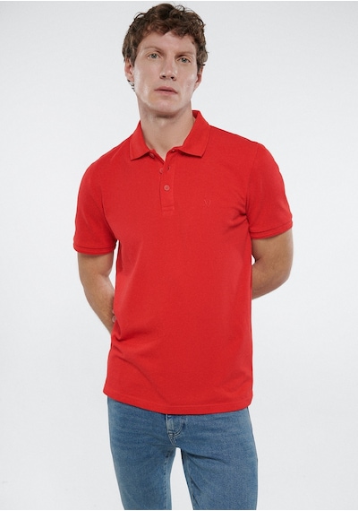 Mavi - Kırmızı Polo Tişört 064946-33099 Kırmızı