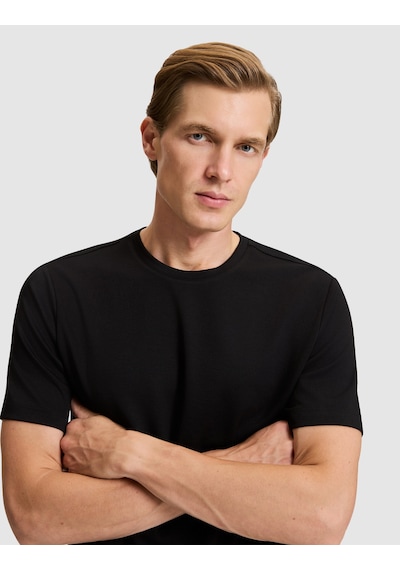 Pierre Cardin Siyah Regular Fit Basic Tişört 50333999 Vr046