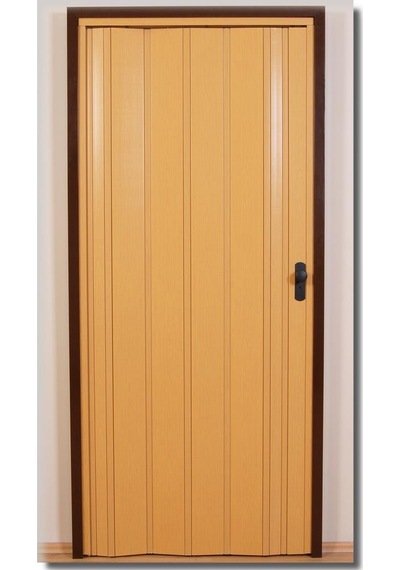 Akordeon Kapı, Meşe Ahşap Desenli, 87x200cm