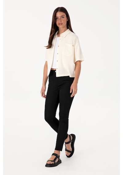 U.s. Polo Assn. Kadın Krem Gömlek Örme 50299843-vr071 Krem