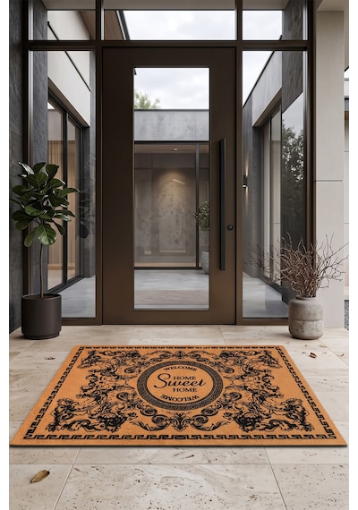 Villadia Home Textile Kapı Önü Paspası Kaymaz Taban Dekoratif Paspas Ev Giriş Antre İç Ve Dış Mekan Paspası 45x70 Cm 5ypycoco