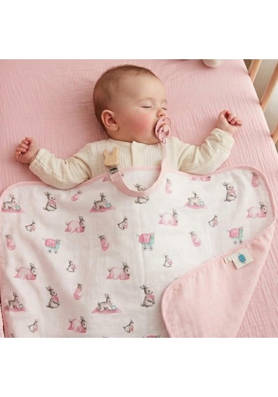 % 100 Pamuk Müslin Bebek Emzik Askısı Pembe Dclıp-1012 Çok renkli