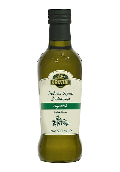 Kristal Ayvalık Natürel Sızma Zeytinyağı 500 ml Cam Şişe