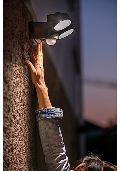 Led Spot Lamba Lufos Kablosuz Led Dış Mekan Spotu Pilli Ve Hareket Sensörlü 8 Adet Led Lamba 2 X 240 Lümen Dış Me
