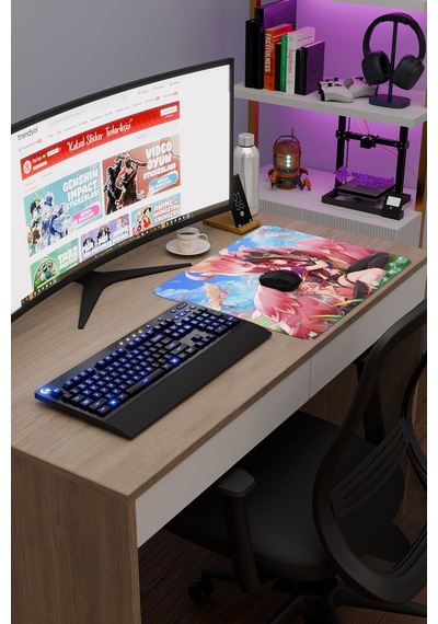 Chasca Genshin Impact Anime Gacha V5 - 48x40 Xl Gaming Mouse Pad Fare Altlığı