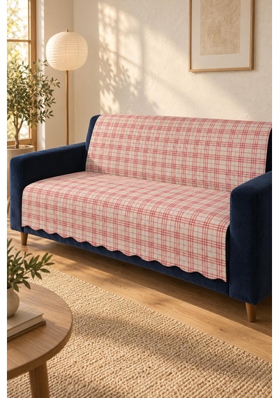 Çok Amaçlı Kadife Koltuk Örtüsü Kaymaz Süngerli 165x215 Cm Modern Bohem Çekyat Şalı Piknik Masa Örtüsü Alk4 Pembe