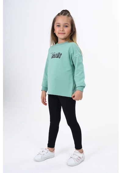 Toontoy Kids Toontoy Kız Çocuk Beauty Baskılı Taytlı Takım Yeşil