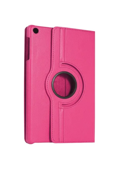 Galaxy Tab A11 360 Tablet Deri Kılıf - Pembe Diğer