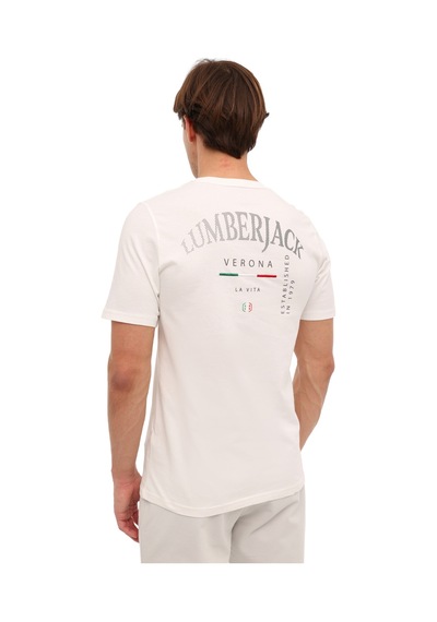 Lumberjack Ml Ezıo 11ıtl1088 6fx Beyaz Erkek Kısa Kol T-shirt 000000000102054867